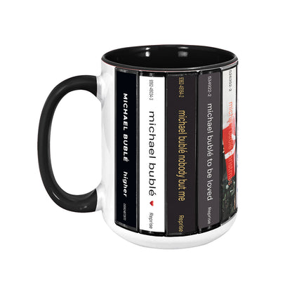 Michael Bublé Albums Cassette Collection Retro Accent Mug