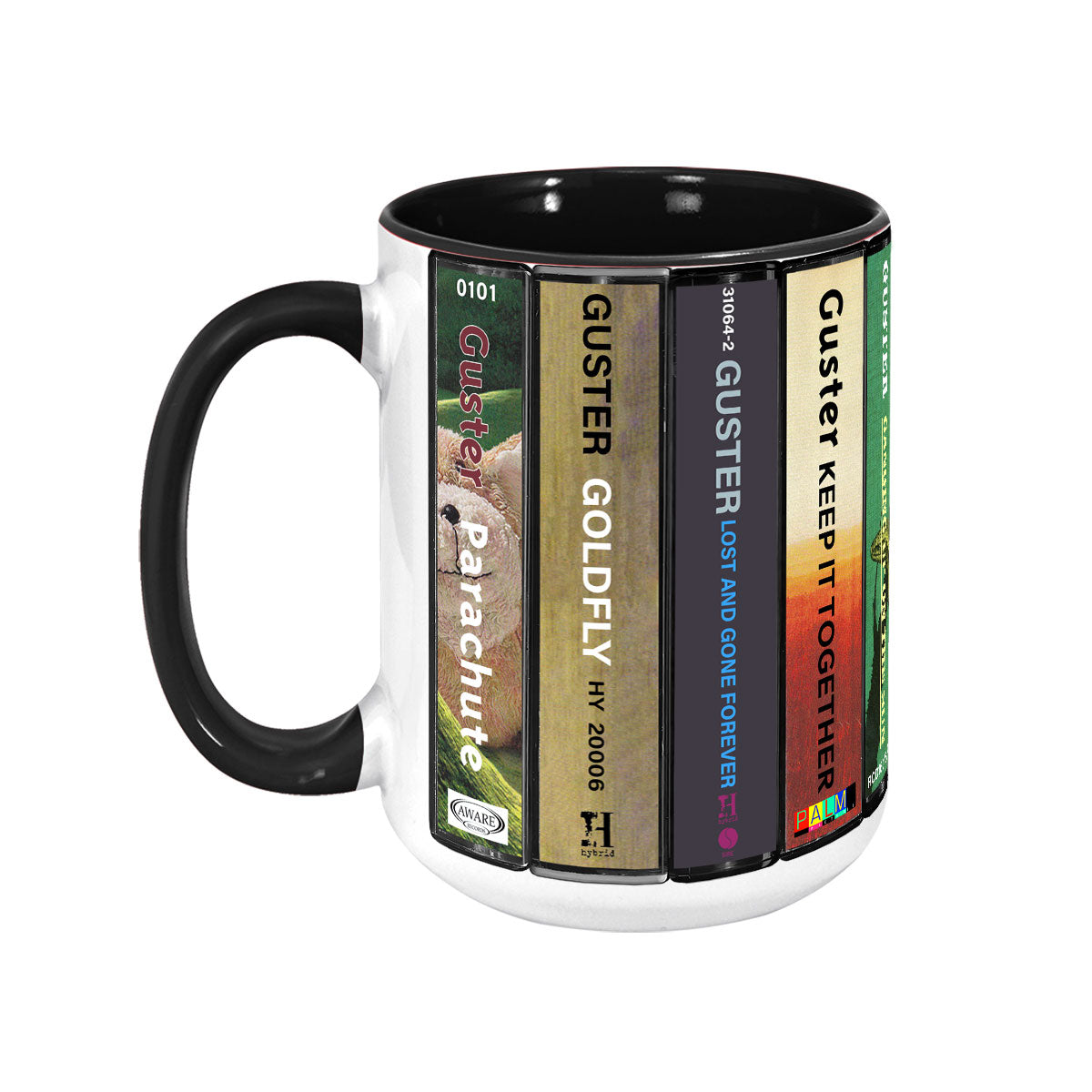 Guster Albums Cassette Collection Retro Accent Mug