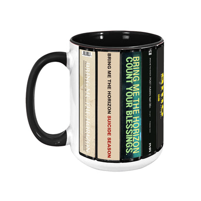 Bring Me the Horizon Albums Cassette Collection Retro Accent Mug