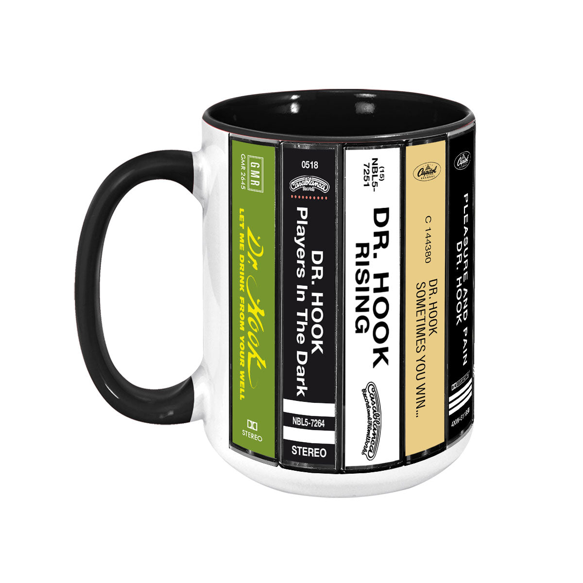 Dr. Hook Albums Cassette Collection Retro Accent Mug