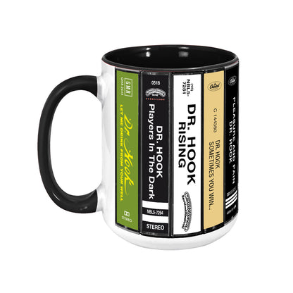 Dr. Hook Albums Cassette Collection Retro Accent Mug
