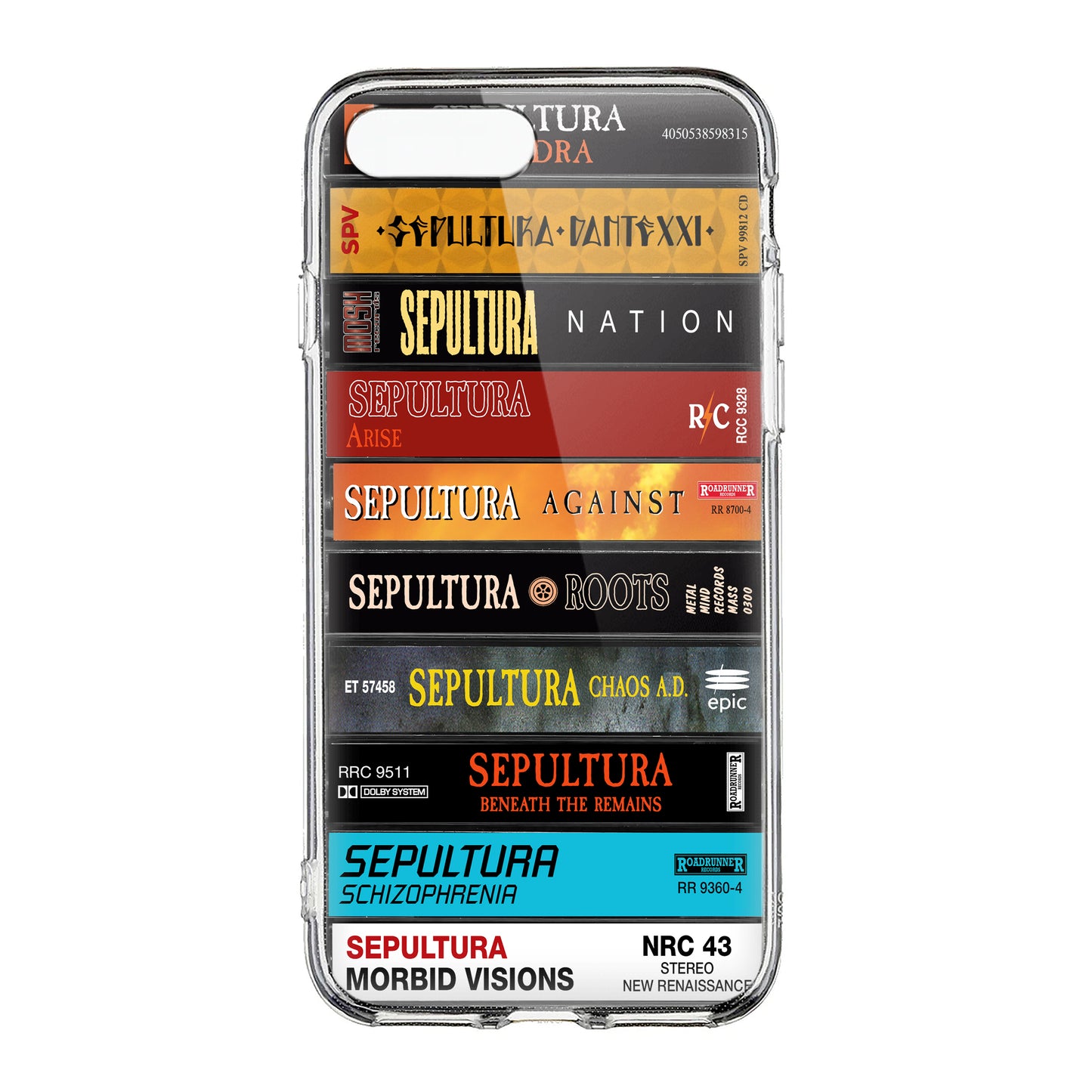 Sepultura Albums Cassette Collection Retro Phone Case