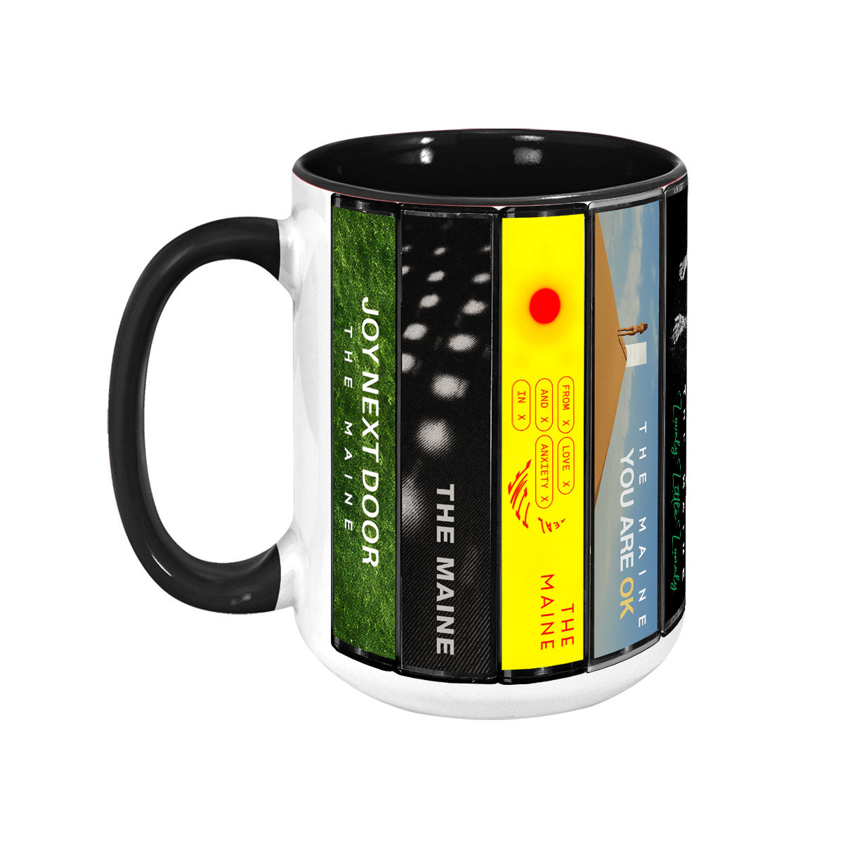 The Maine Albums Cassette Collection Retro Accent Mug