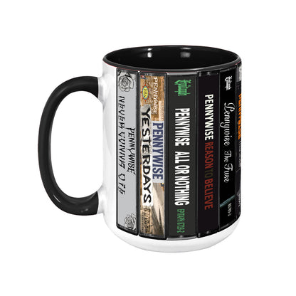 Pennywise Albums Cassette Collection Retro Accent Mug