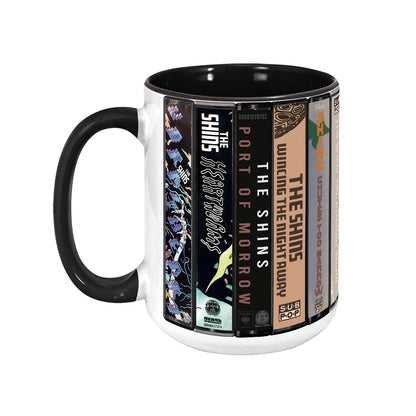 The Shins Albums Cassette Collection Retro Accent Mug
