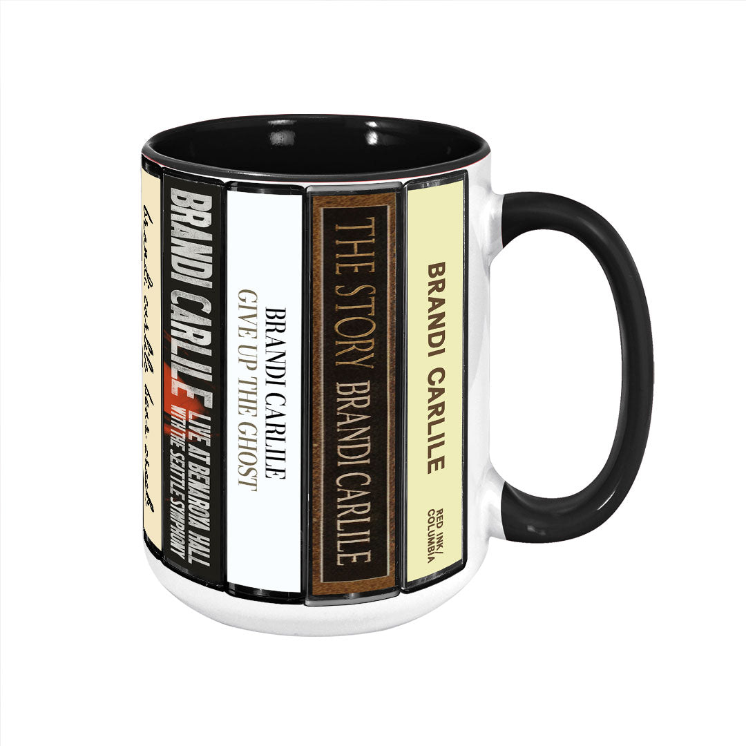 Brandi Carlile Albums Cassette Collection Retro Accent Mug