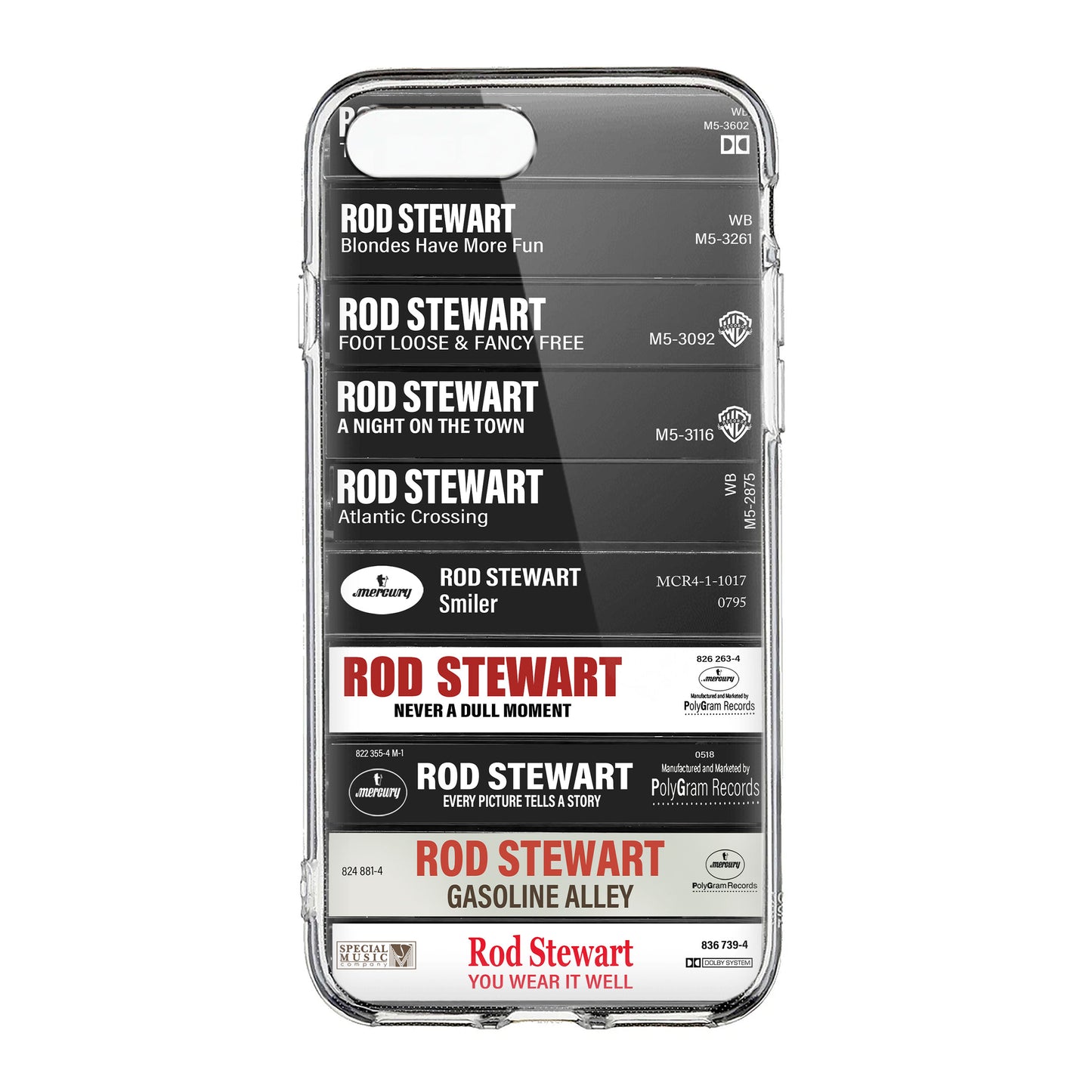 Rod Stewart Albums Cassette Collection Retro Phone Case