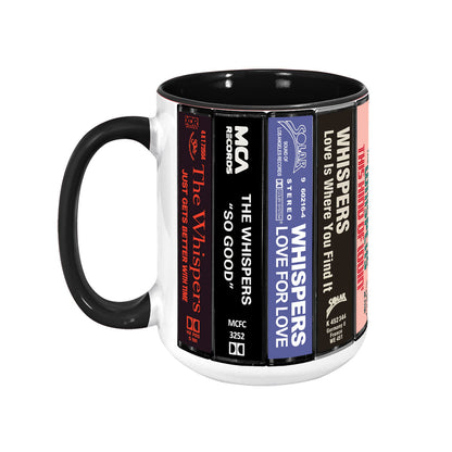The Whispers Albums Cassette Collection Retro Accent Mug