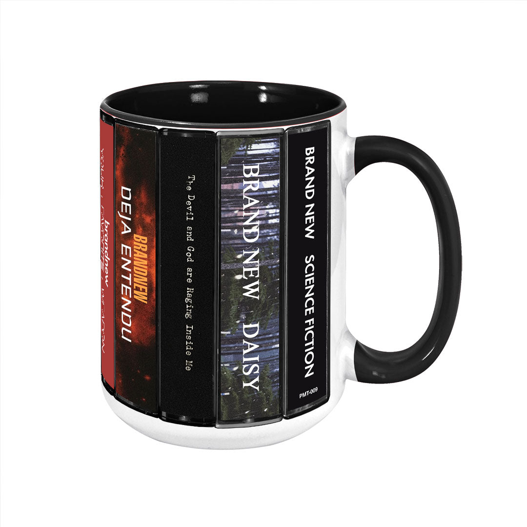 Brand New Albums Cassette Collection Retro Accent Mug