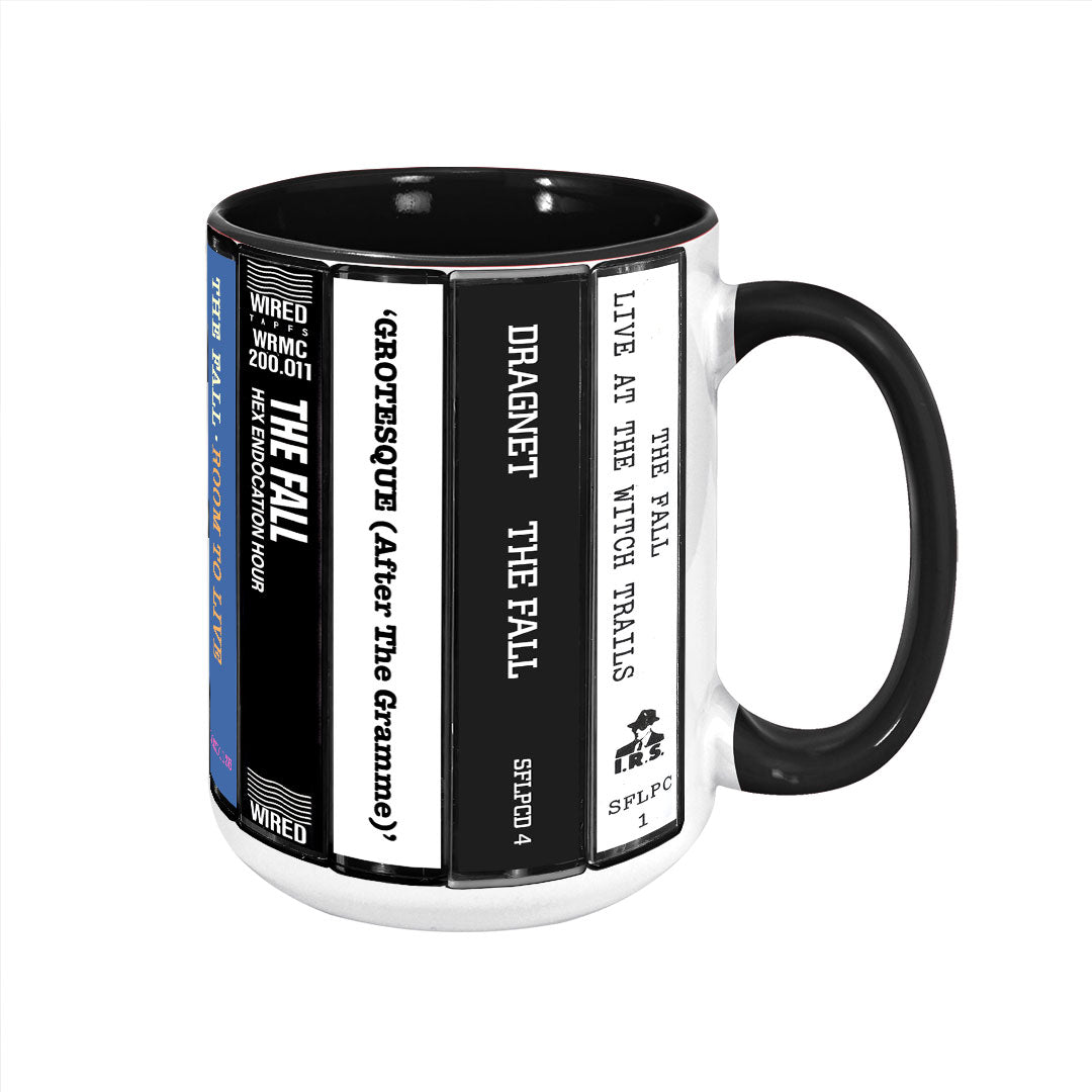 The Fall Albums Cassette Collection Retro Accent Mug