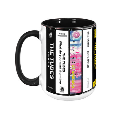The Tubes Albums Cassette Collection Retro Accent Mug
