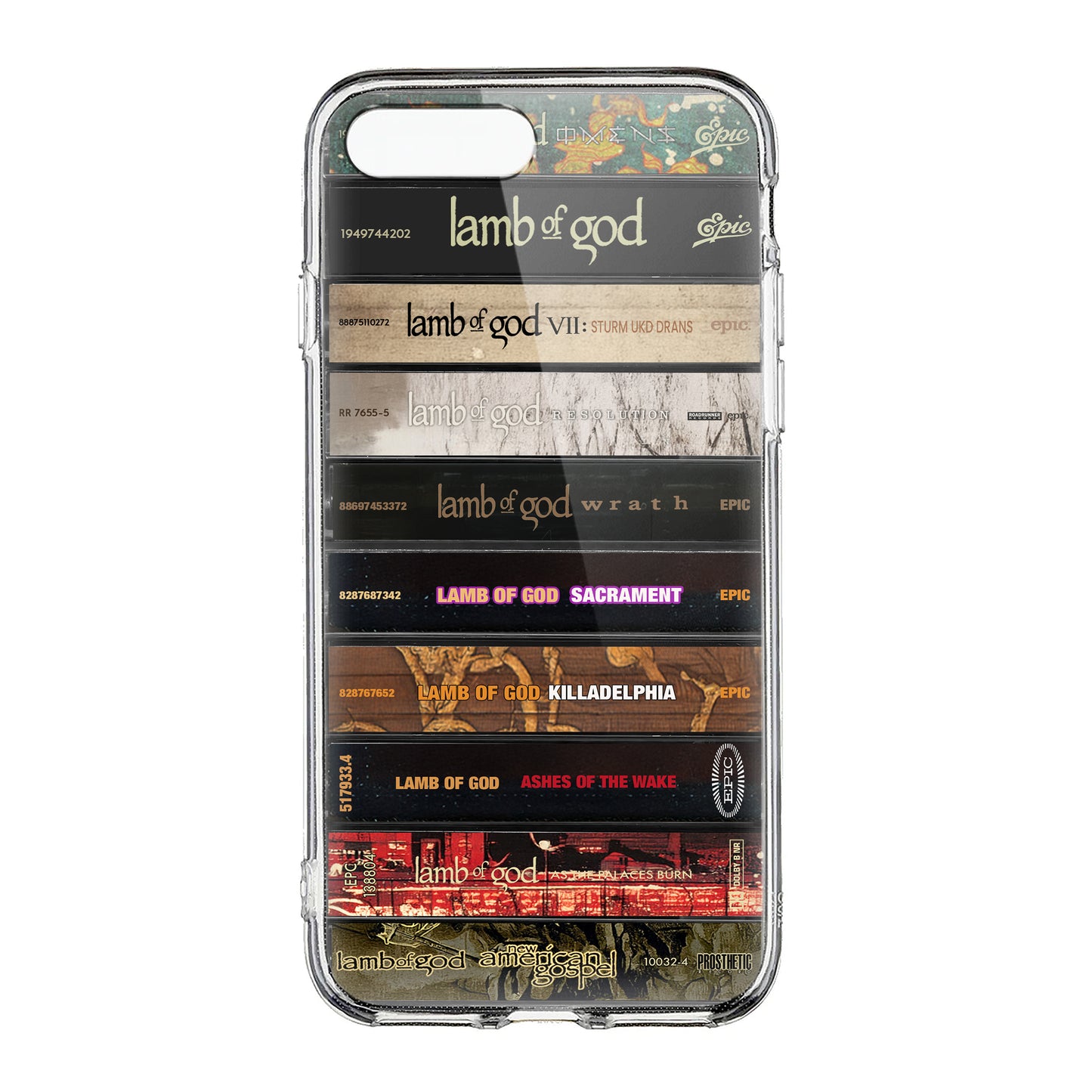 Lamb of God Albums Cassette Collection Retro Phone Case
