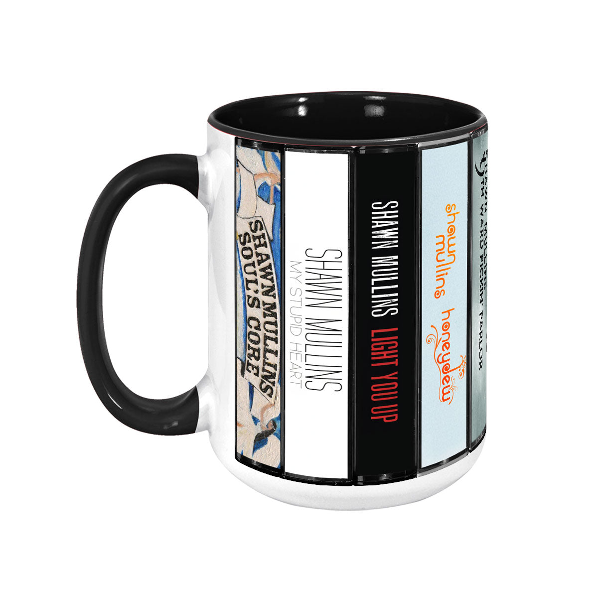 Shawn Mullins Albums Cassette Collection Retro Accent Mug