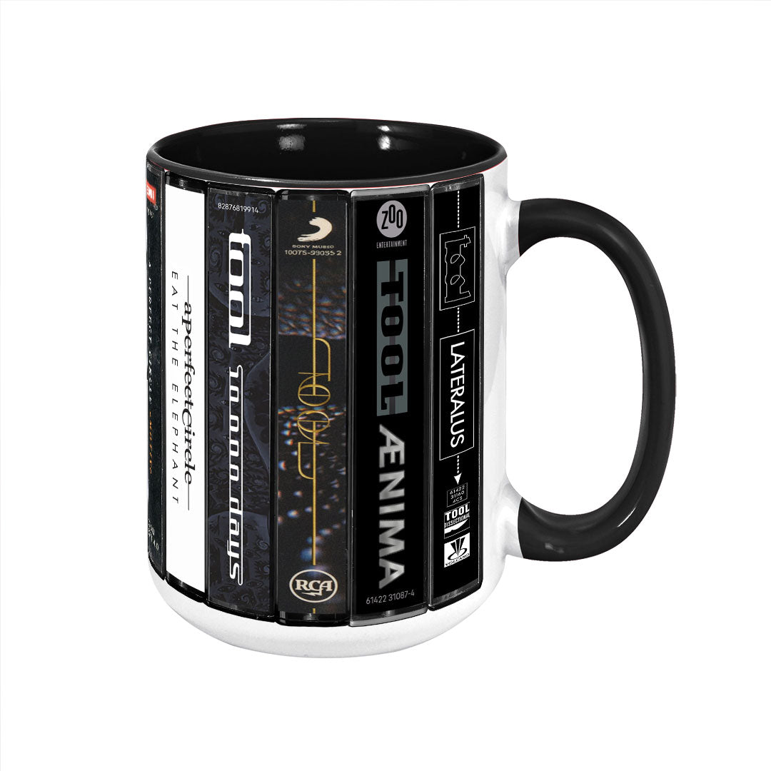 Maynard James Keenan's Legacy Cassette Collection Retro Accent Mug