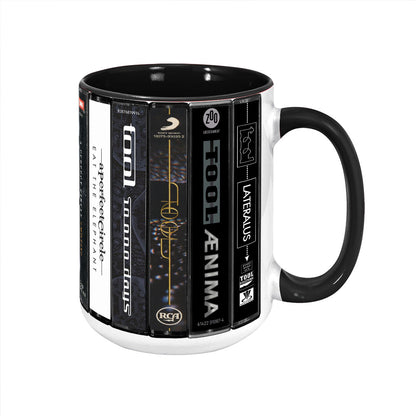 Maynard James Keenan's Legacy Cassette Collection Retro Accent Mug
