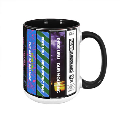 Pere Ubu Albums Cassette Collection Retro Accent Mug