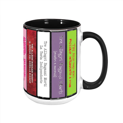 Tre Allegri Ragazzi Morti Albums Cassette Collection Retro Accent Mug