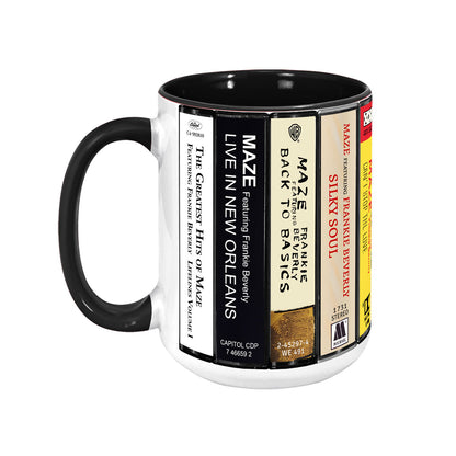Maze Albums Cassette Collection Retro Accent Mug