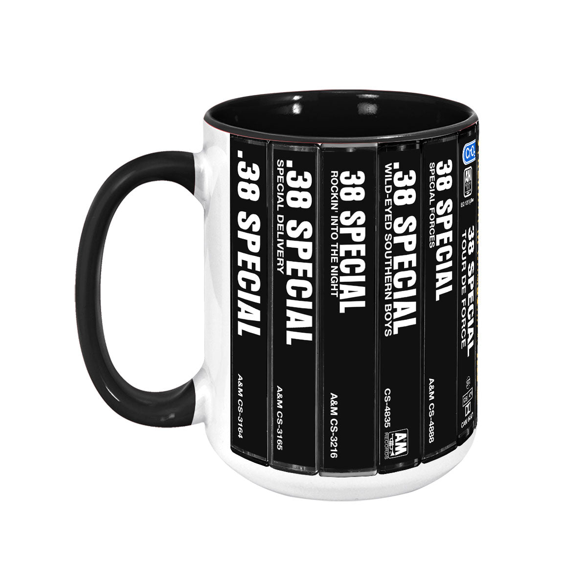 38 Special Albums Cassette Collection Retro Accent Mug