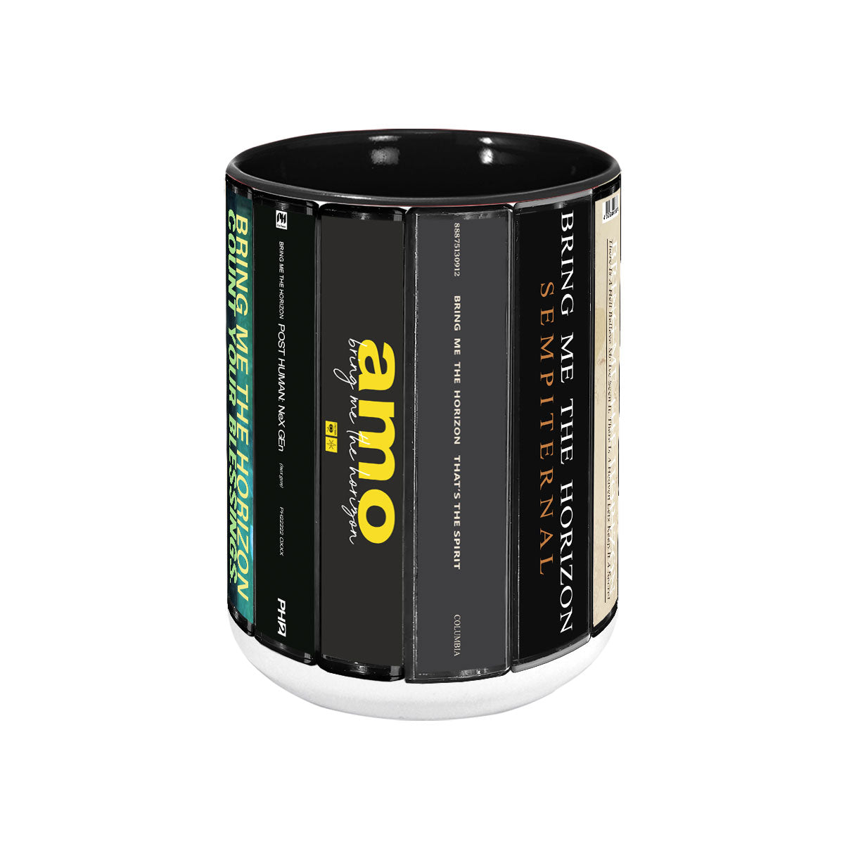Bring Me the Horizon Albums Cassette Collection Retro Accent Mug