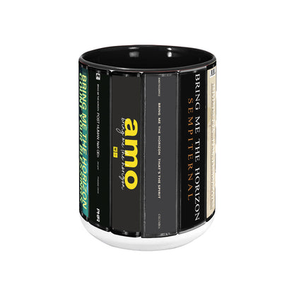 Bring Me the Horizon Albums Cassette Collection Retro Accent Mug