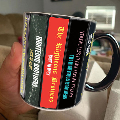 The Righteous Brothers Albums Cassette Collection Retro Accent Mug