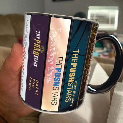 The Push Stars Albums Cassette Collection Retro Accent Mug