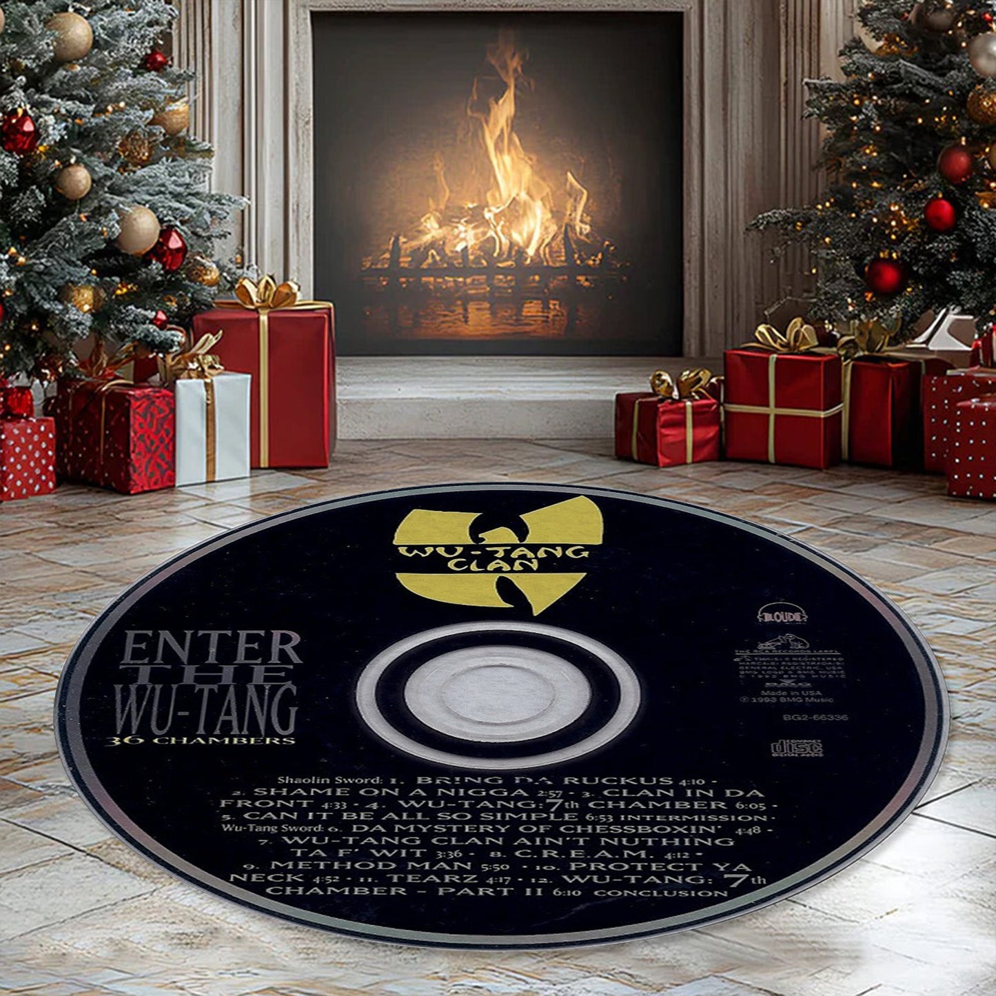 Custom Album Music CD Round Rug