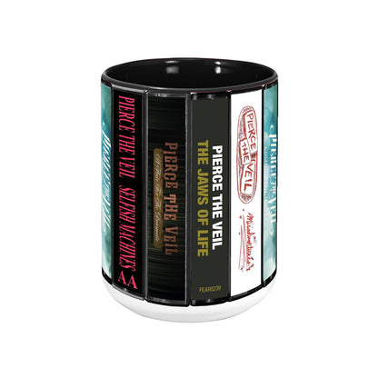 Pierce the Veil Albums Cassette Collection Retro Accent Mug