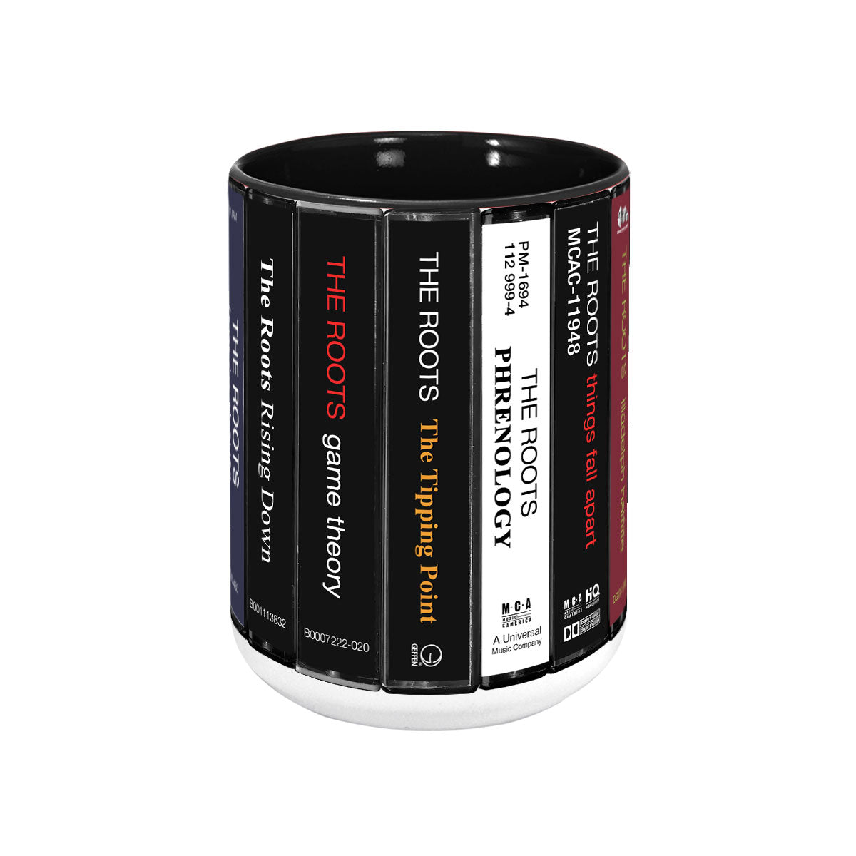 The Roots Albums Cassette Collection Retro Accent Mug
