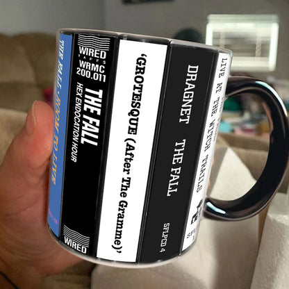 The Fall Albums Cassette Collection Retro Accent Mug