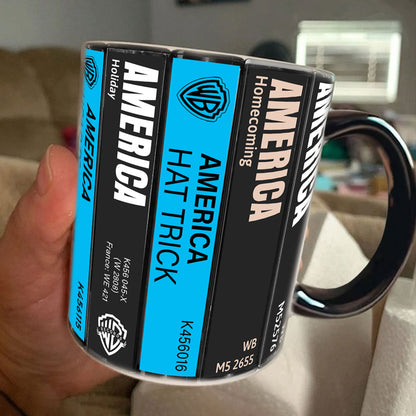 America Albums Cassette Collection Retro Accent Mug