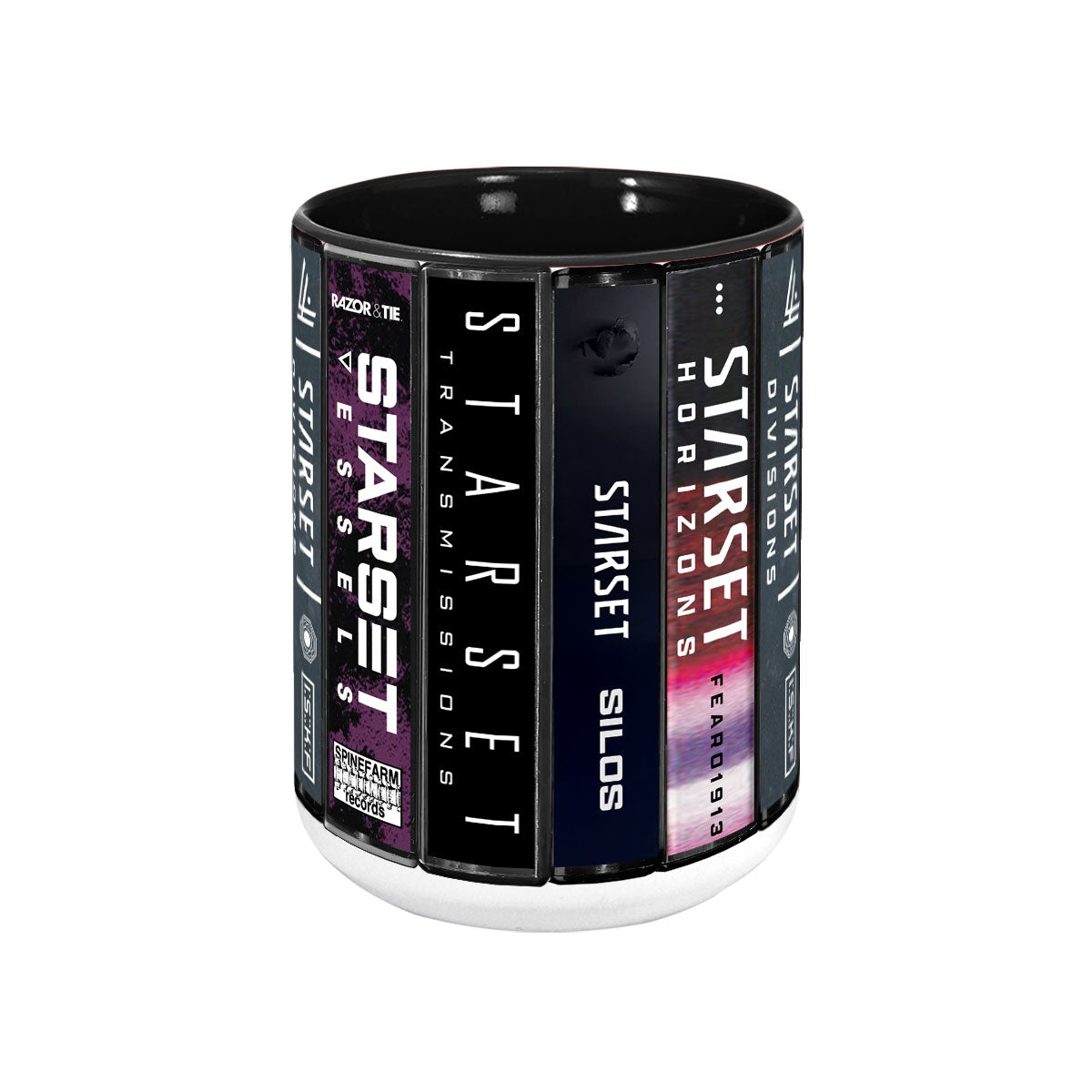 Starset Albums Cassette Collection Retro Accent Mug
