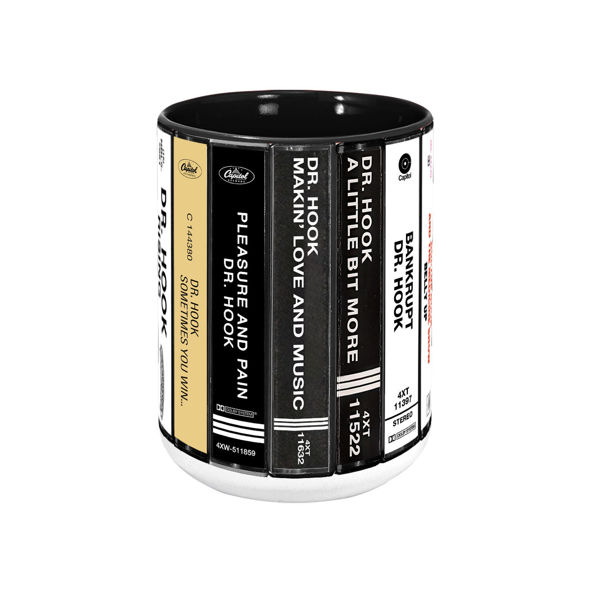 Dr. Hook Albums Cassette Collection Retro Accent Mug
