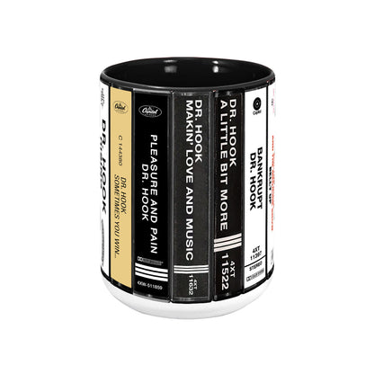 Dr. Hook Albums Cassette Collection Retro Accent Mug