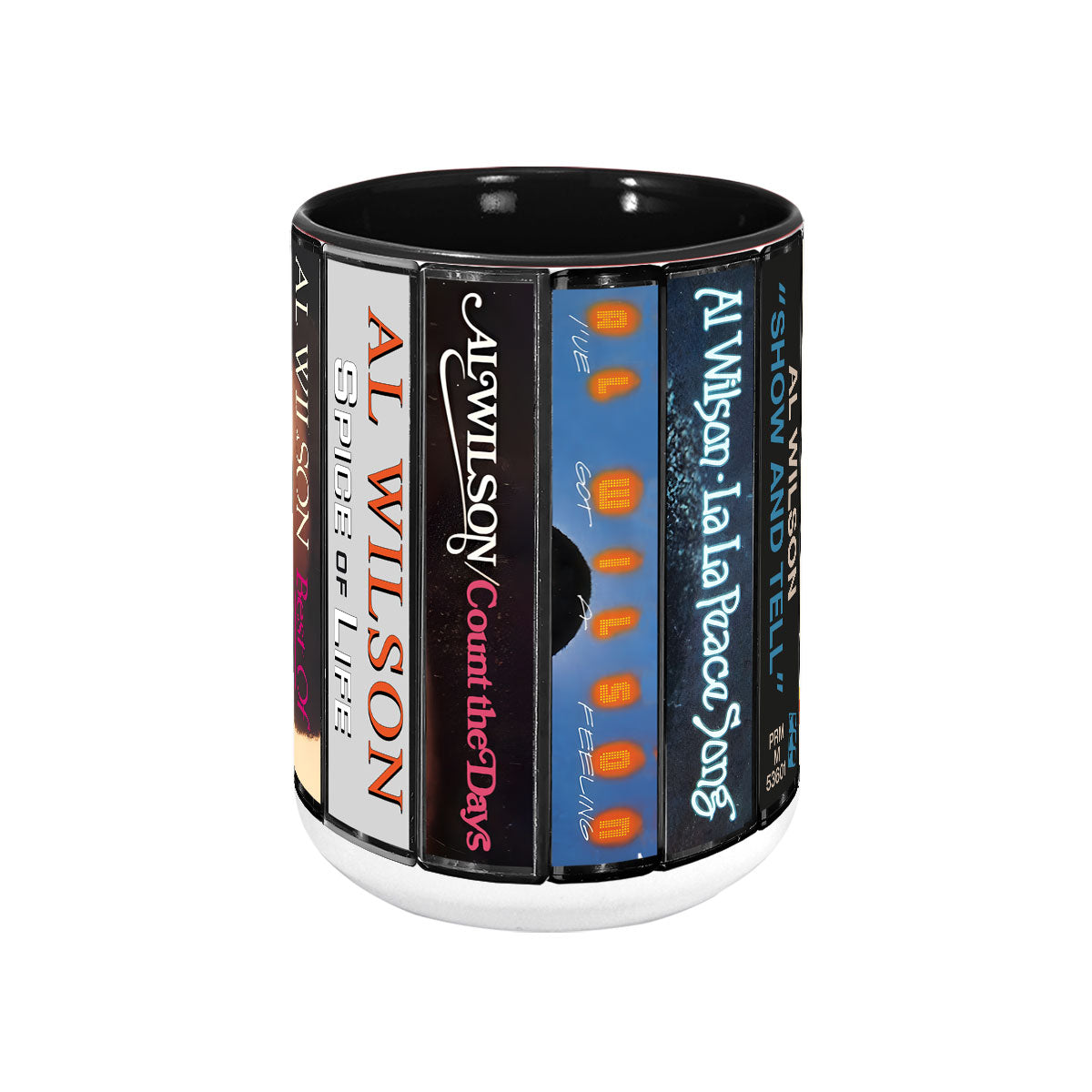 Al Wilson Albums Cassette Collection Retro Accent Mug