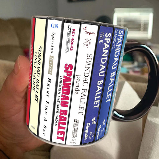 Spandau Ballet Albums Cassette Collection Retro Accent Mug