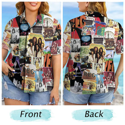 REO Speedwagon Albums Covers Collage Unisex Hawaiian Shirt