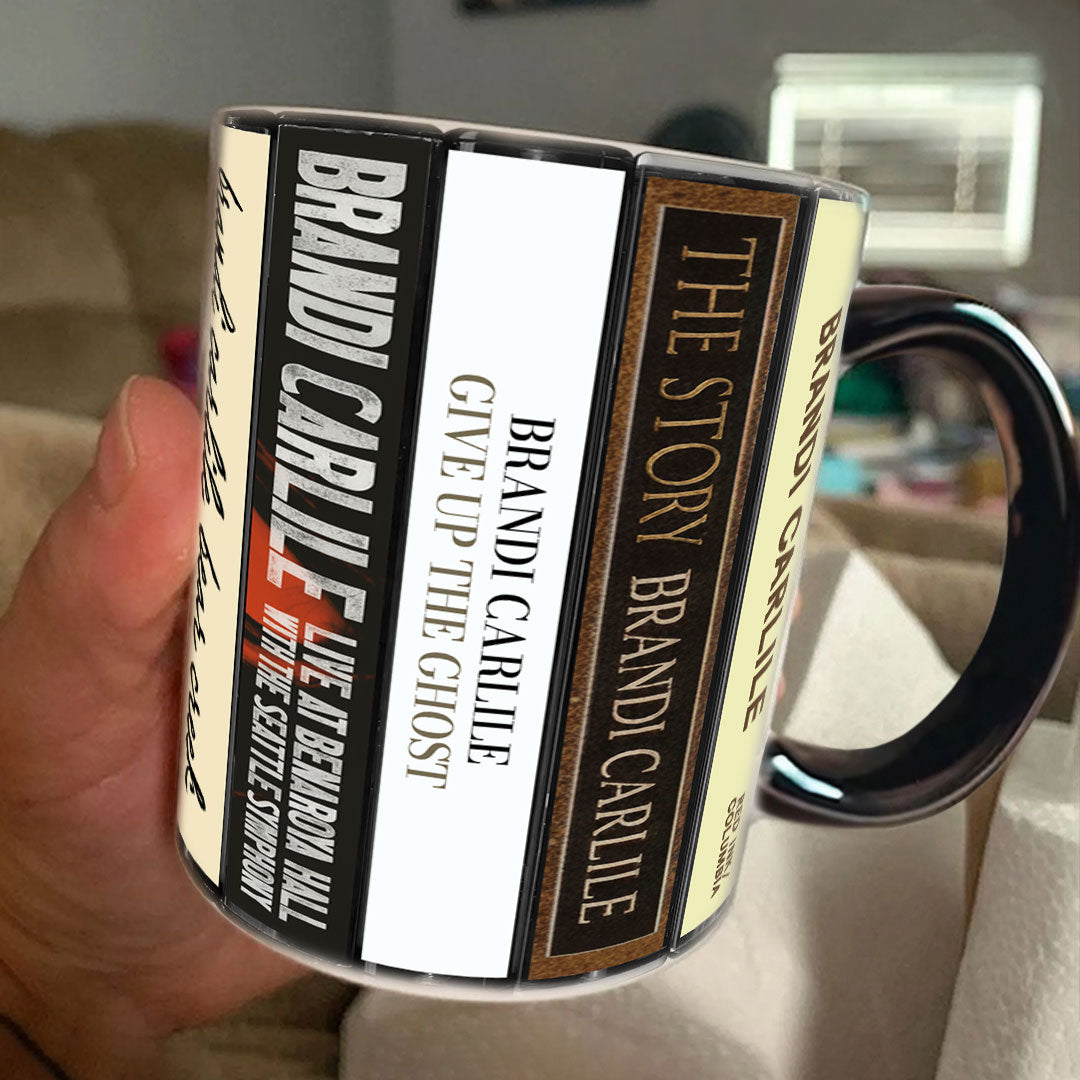 Brandi Carlile Albums Cassette Collection Retro Accent Mug