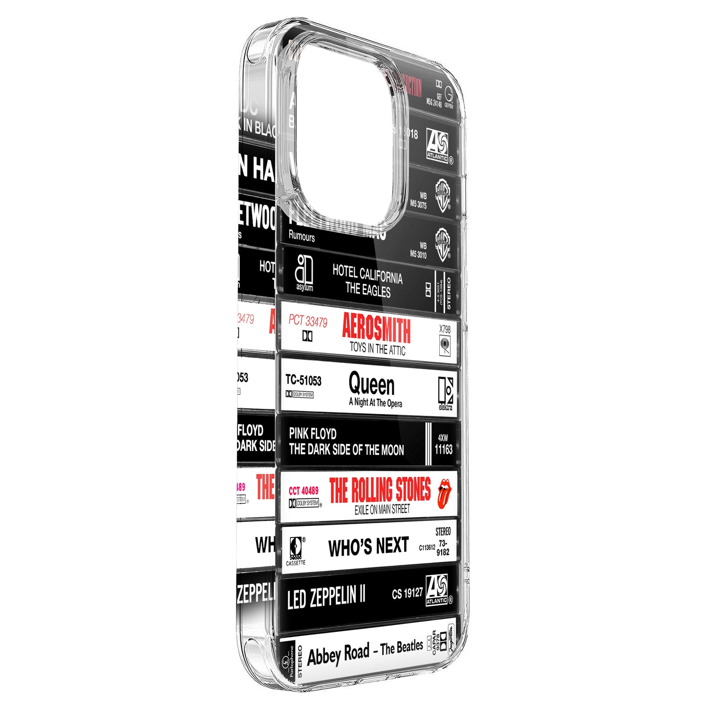 Classic Rock Band Albums Cassette Collection Retro Phone Case