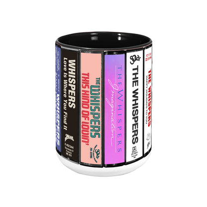 The Whispers Albums Cassette Collection Retro Accent Mug
