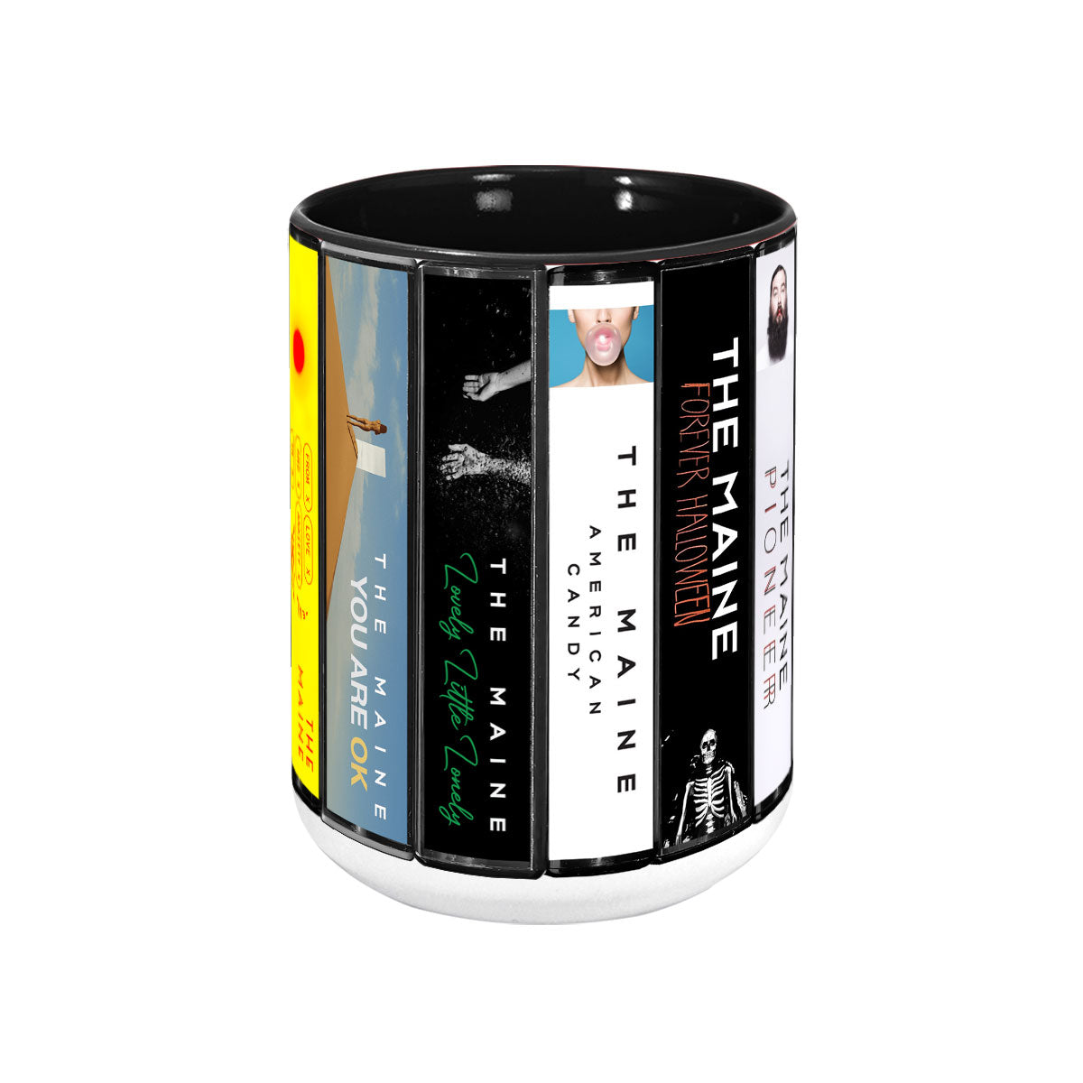The Maine Albums Cassette Collection Retro Accent Mug