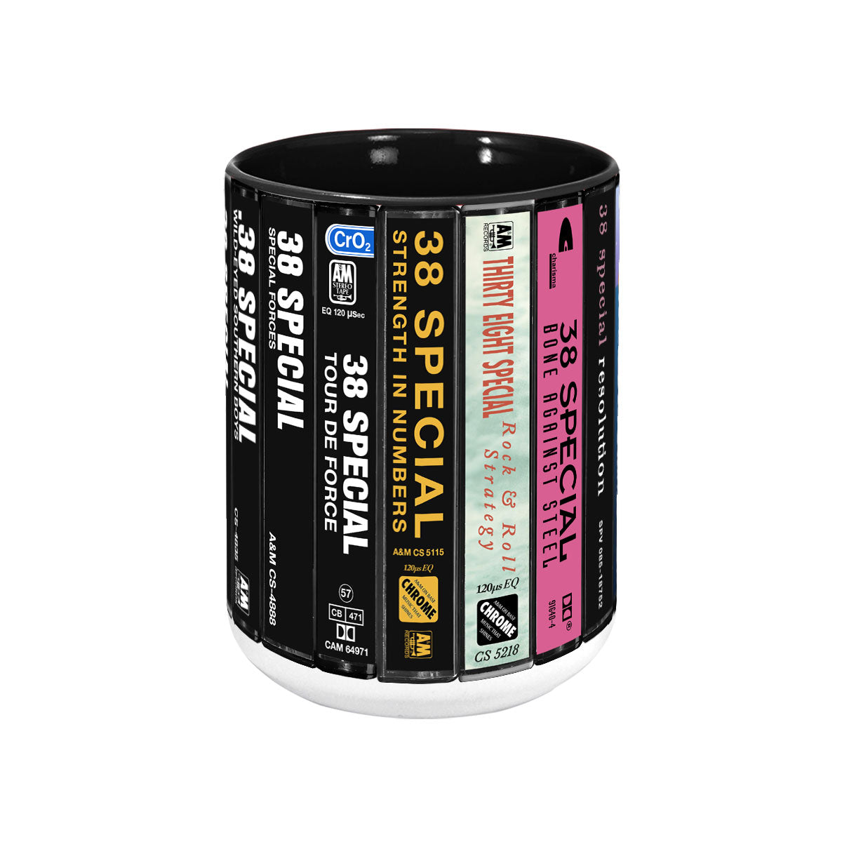 38 Special Albums Cassette Collection Retro Accent Mug