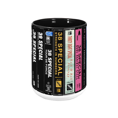 38 Special Albums Cassette Collection Retro Accent Mug