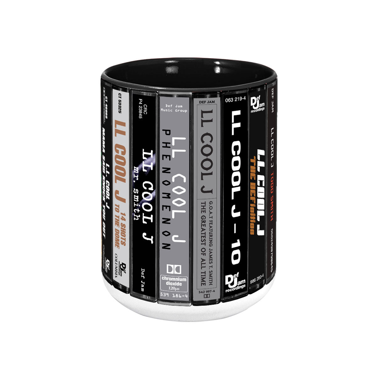 LL Cool J Albums Cassette Collection Retro Accent Mug