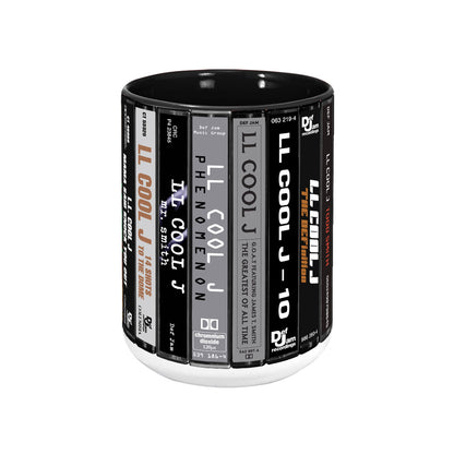 LL Cool J Albums Cassette Collection Retro Accent Mug