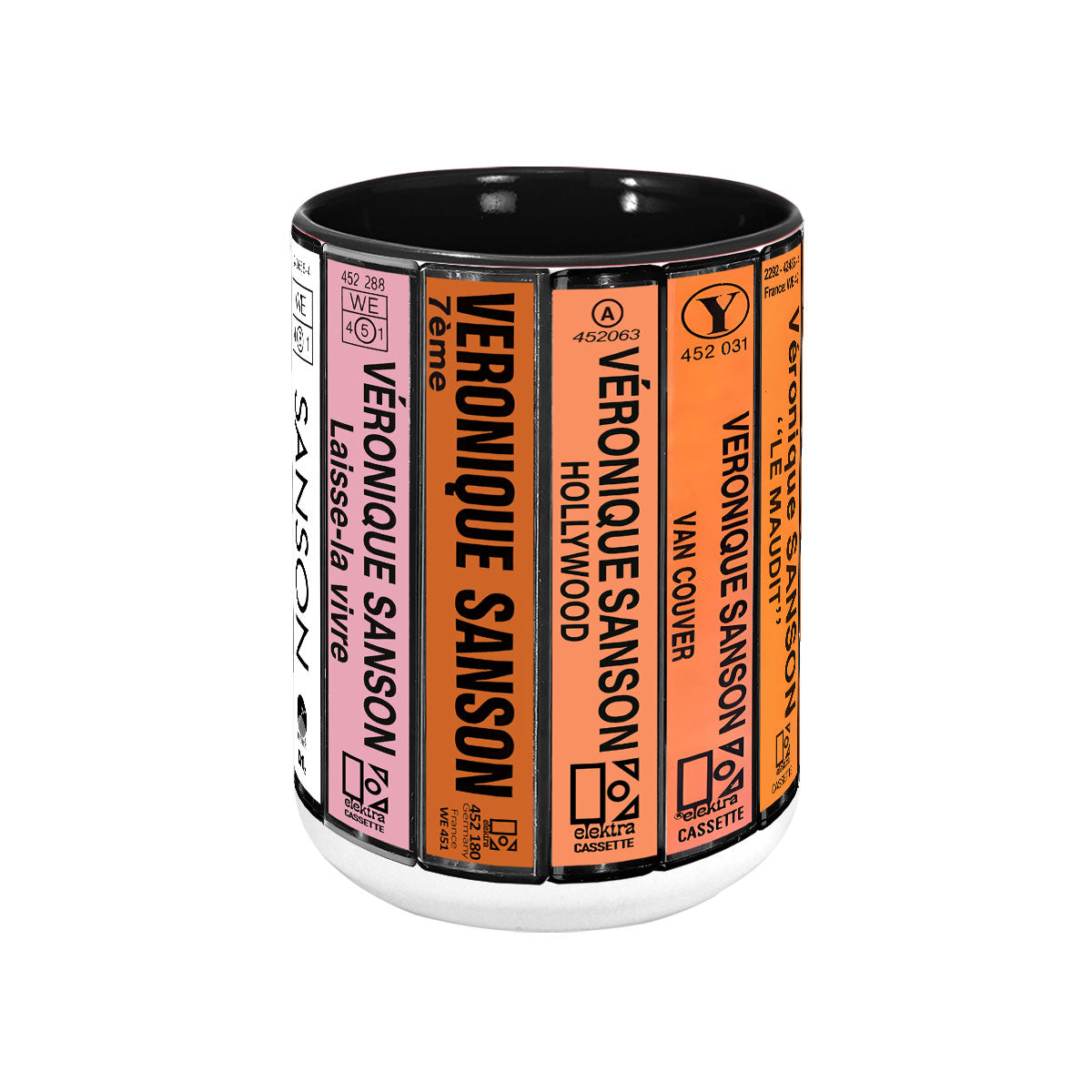 Véronique Sanson Albums Cassette Collection Retro Accent Mug
