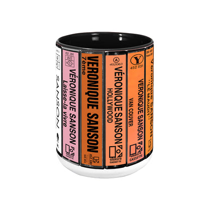 Véronique Sanson Albums Cassette Collection Retro Accent Mug
