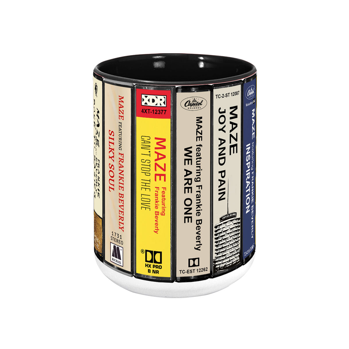 Maze Albums Cassette Collection Retro Accent Mug