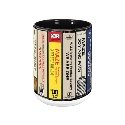 Maze Albums Cassette Collection Retro Accent Mug